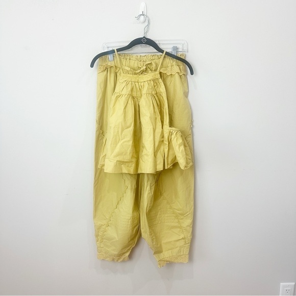 Free People Beach Life Matching Set Yellow Tank Pant - Picture 4 of 10